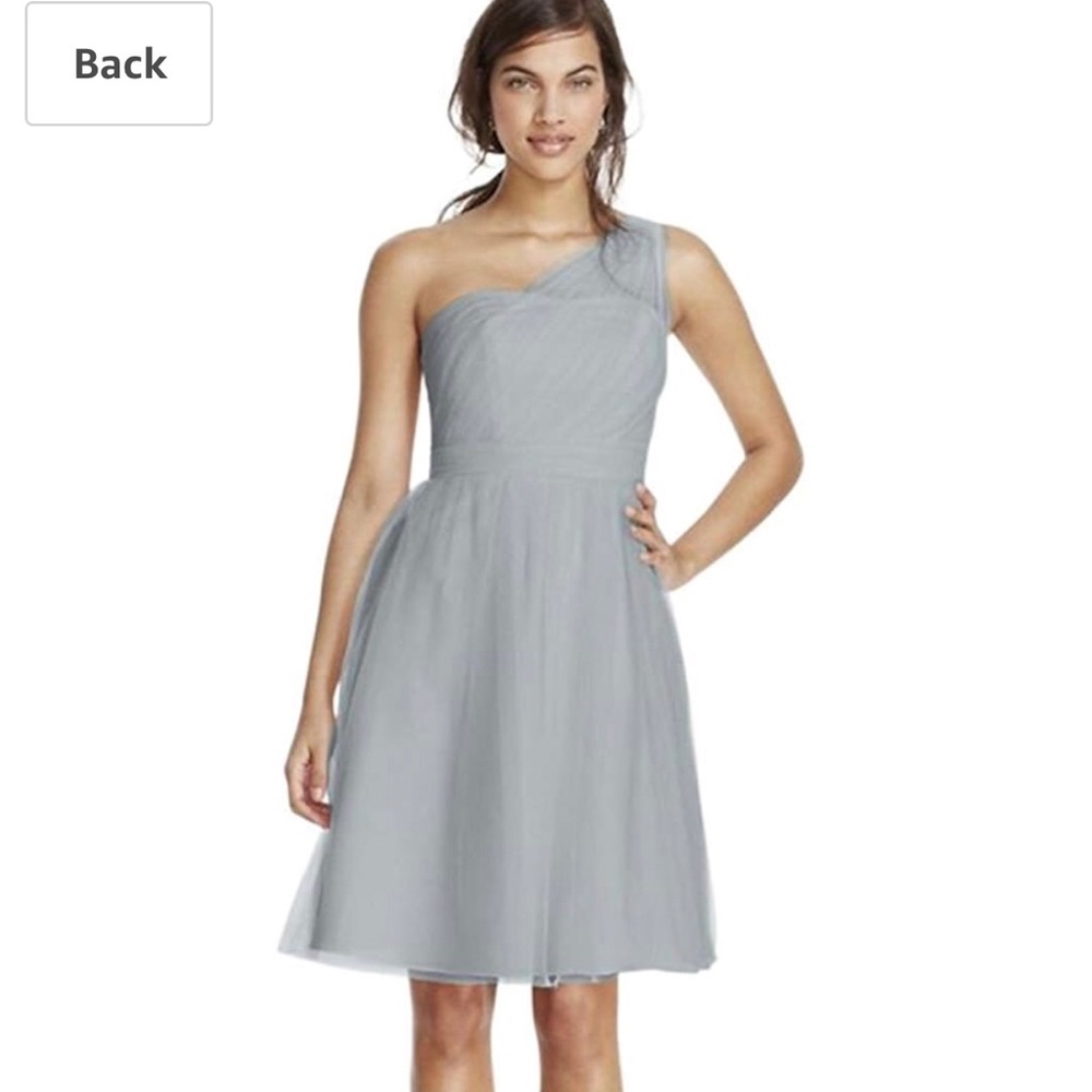 Short One Shoulder Tulle Bridesmaid Dress F15208